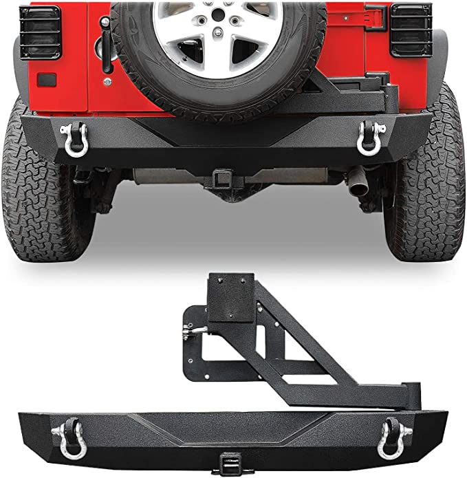 Trail Ops Steel Rear Bumper With Tire Carrier TO-JK-2106 – Jeepsters